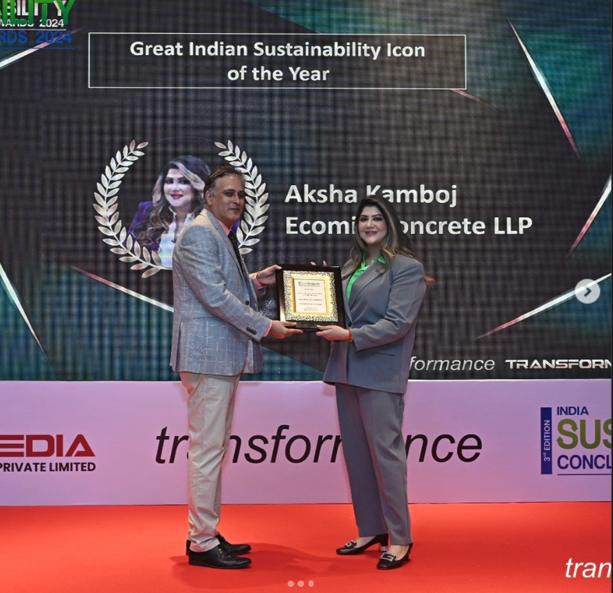 Mrs. Aksha Kamboj Great Indian Sustainability Icon of the Year
